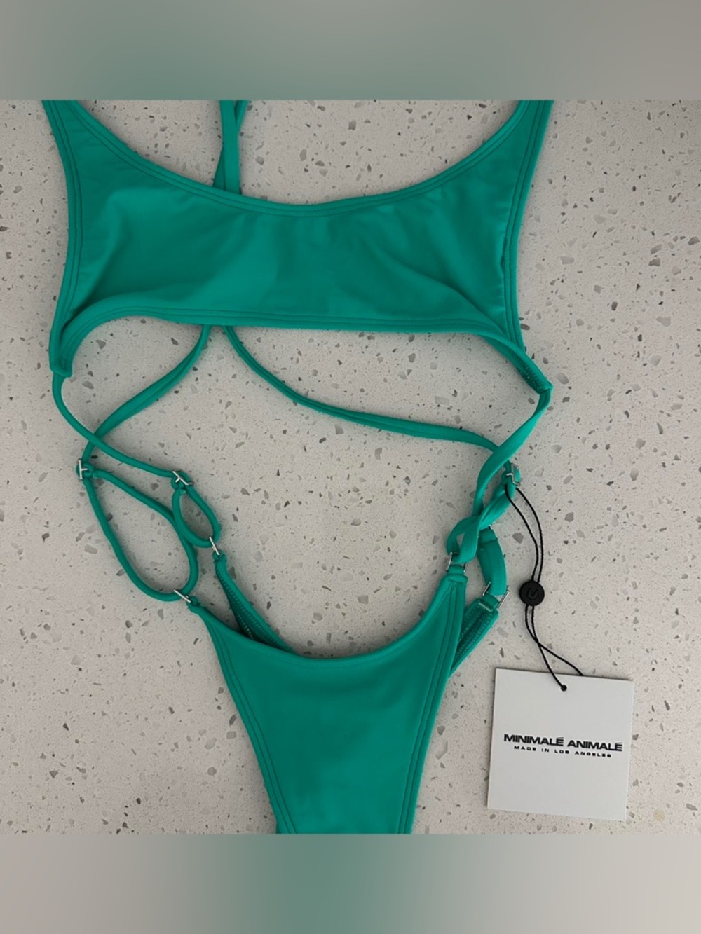 Minimale Animale NWT size small THONG Haven one piece Jungle Green